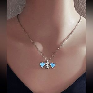 🦇 Awesome Cartoon Luminous Glow In The Dark Bat Necklace 🦇